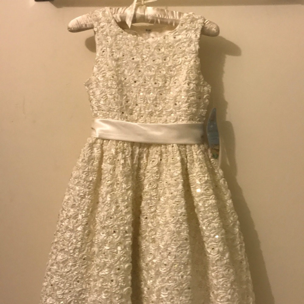 NEW SUPER ELEGANT PRINCESS FLOWER GIRL DRESS